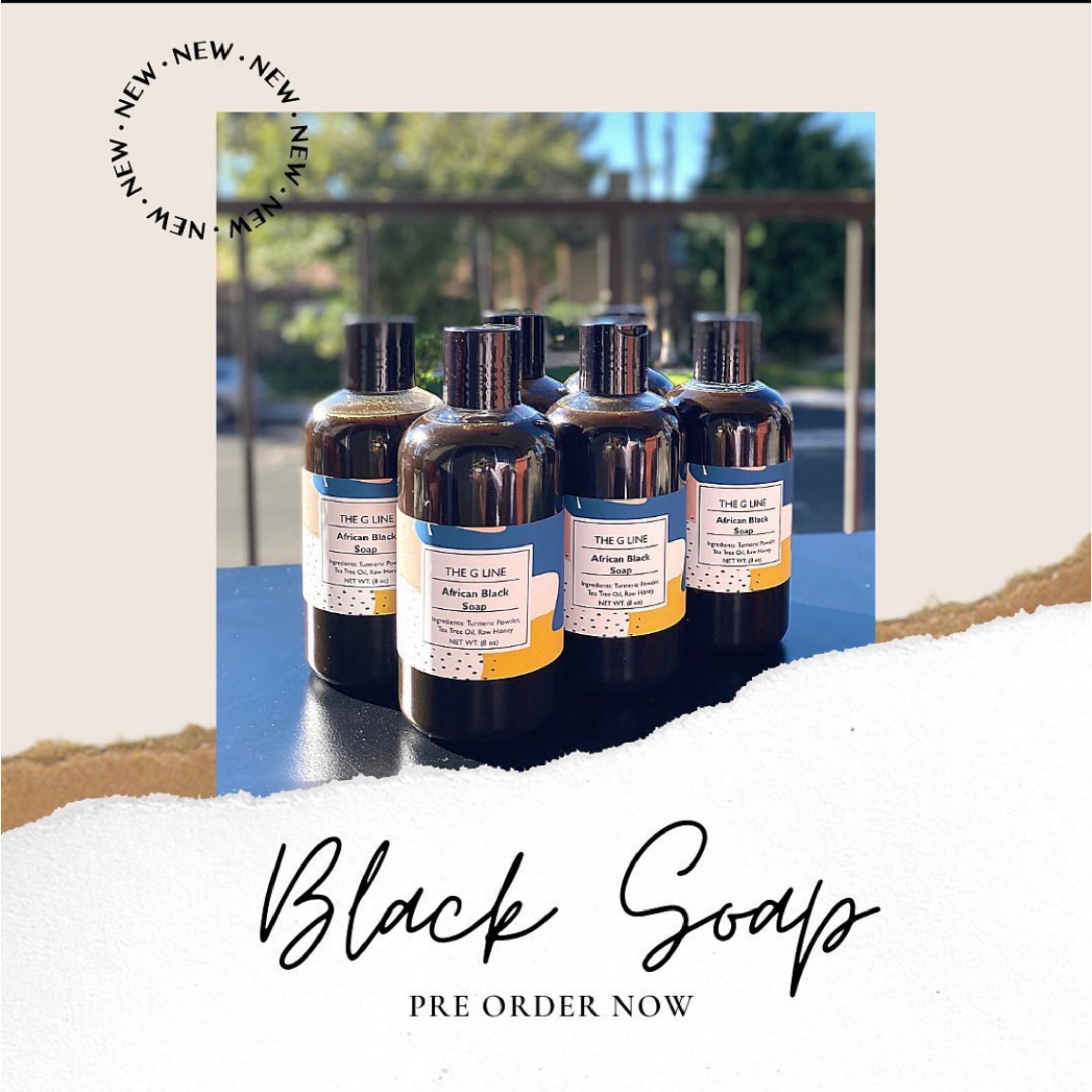 The G Line Black Owned Body Care Liquid Black Soap Etsy