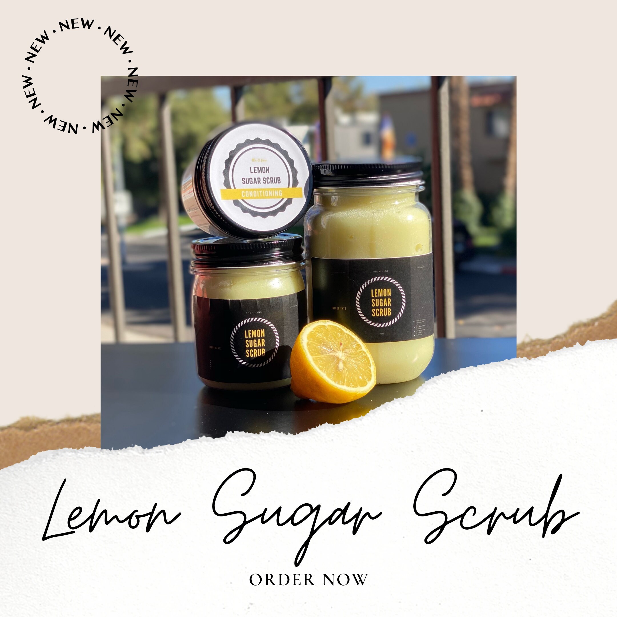 The G Line Black Owned Body Care Lemon Sugar Scrub Etsy