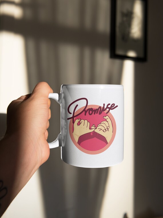Pinky Promise Mug Dye Sublimation Mug Coffee Mug Valentines Etsy