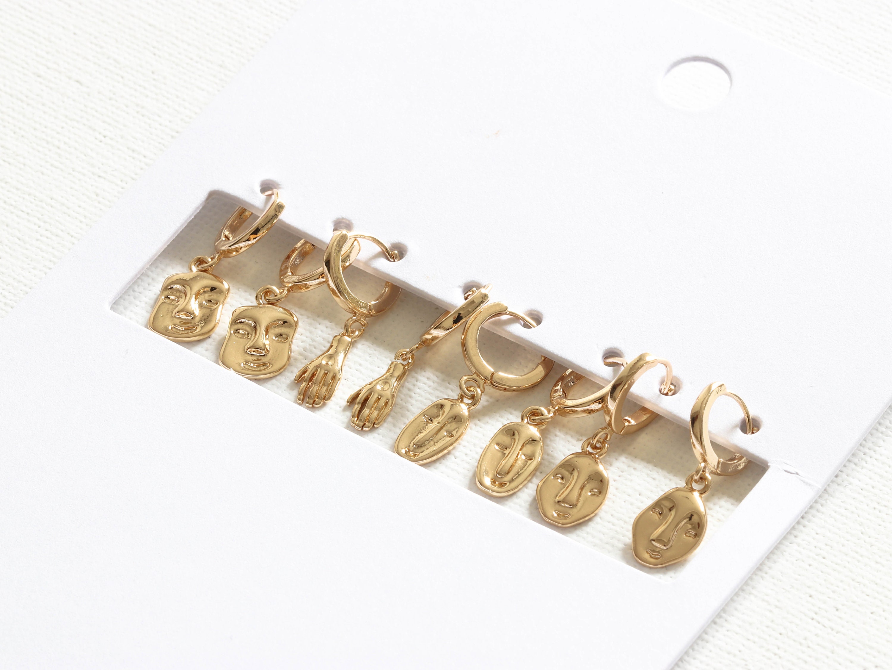 Big metal earrings outlet
