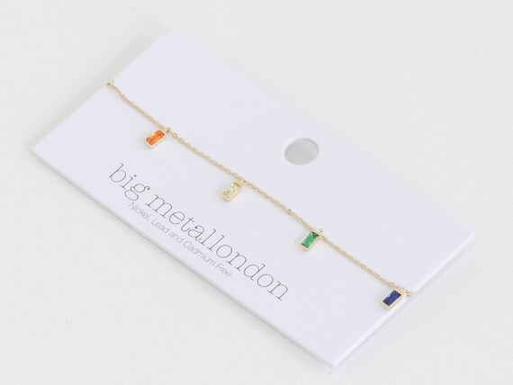 Baguette anklet sale