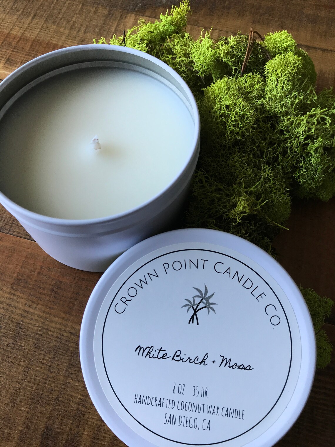 All natural scented candle made with vegan coconut wax and Etsy