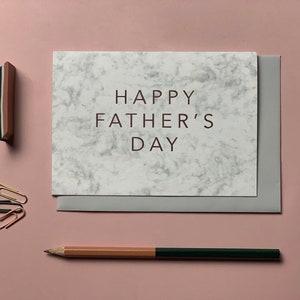 Alles Gute zum Vatertag Murmelkarte, Vatertag Foil Karte, Best Dad Karte, Handbedruckter Vatertag, Handgemachte Dad Karte, Wildcard