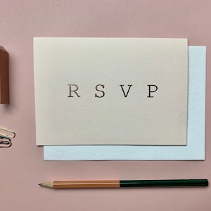 RSVP Rose Gold Karte, Hochzeit RSVP Karte, Foil RSVP Karte, Hochzeitskorrespondenz, Handbedruckte Rsvp Karte, Rosa Rsvp Karte, Wildcard