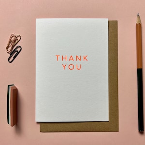 Dankeskarte orange, Dankeskarte Hochzeit, Dankeskarte Geburtstag, Dankeskarte, Dankeskarte, Wildcard, Wildcard Briefpapier