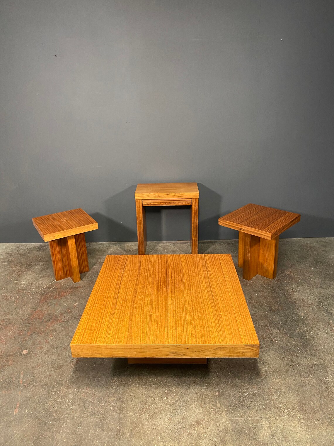 Minimalist Teak Veneer Designer Living Room Furniture By Etsy