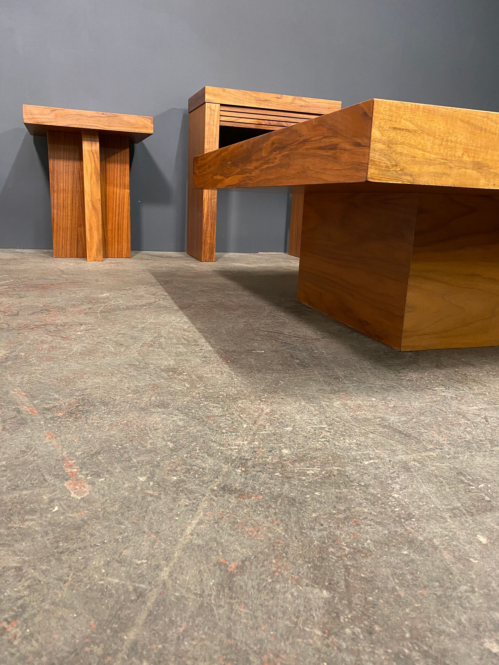 Minimalist Teak Veneer Designer Living Room Furniture By Etsy