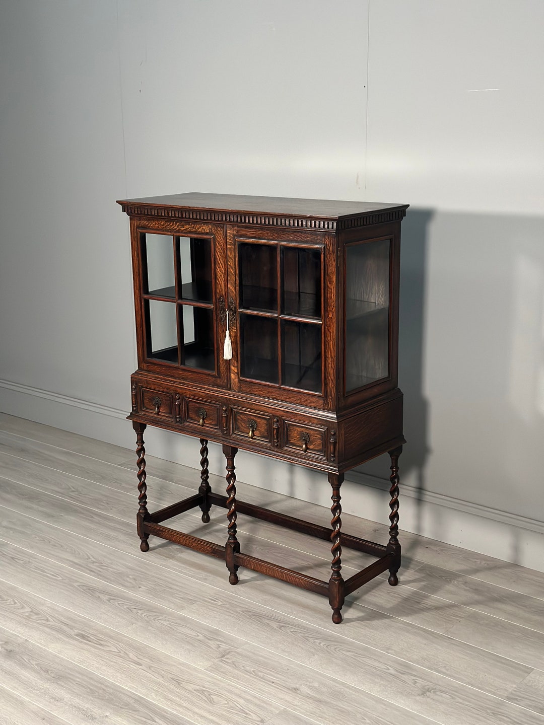 Small 1920s Oak Display Etsy