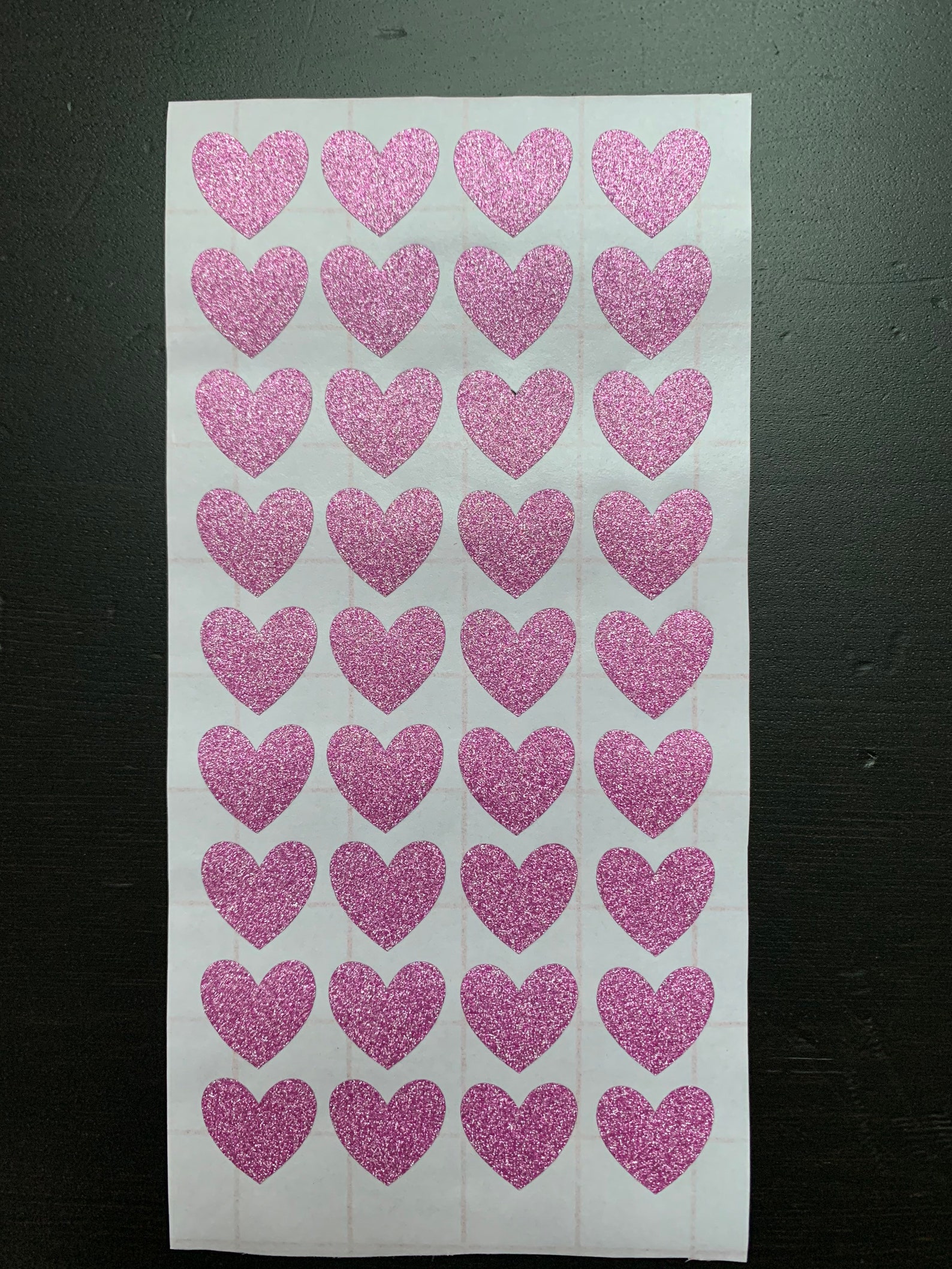 Glitter Heart Sparkly Red Stickers Self AdhesiveSheet of 43 Etsy.de