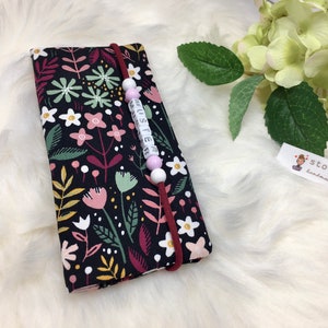 Pill case flowers/pill storage/medication bag/flower print/flowers/floral/personalizable