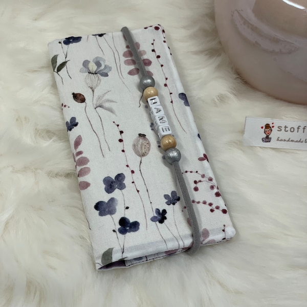 Pille Etui Blumen/Pillen Aufbewahrung/Medikamententasche/bohemian/Blumen/floral/personalisierbar/Pille Aufbewahrung