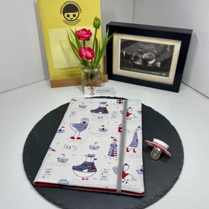 U-Heft Hülle Maritim/Untersuchungsheft/Schutzhülle personalisiert/Babygeschenk/Gesundheitsheft Schweiz personalisiert/Uheft Hülle Stoff