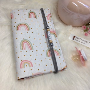 Mutterkindpasshülle Regenbogen Österreich/Mutterkindpass Hülle/Geschenkidee Schwangerschaft/Geburt Geschenk Neugeborenes/Babygeschenk
