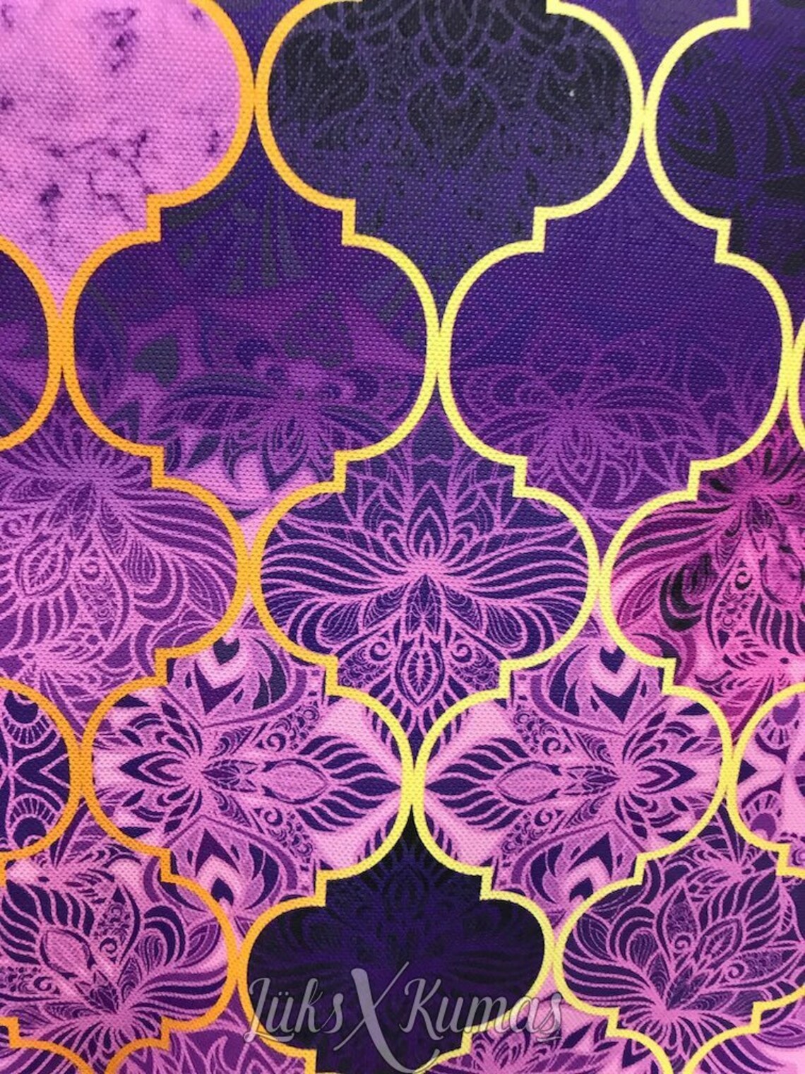 Purple Moroccan Patterned Fabric Moroccan pattern upholstery Etsy