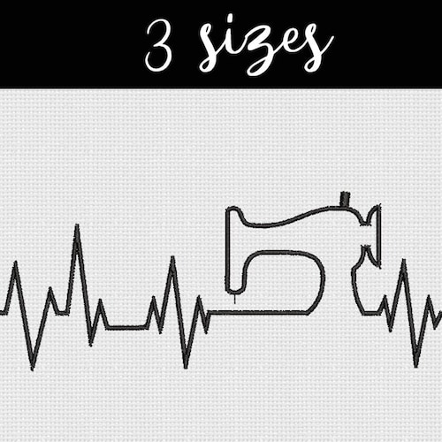 Made With Love Machine Embroidery Design Sewing Thread Etsy