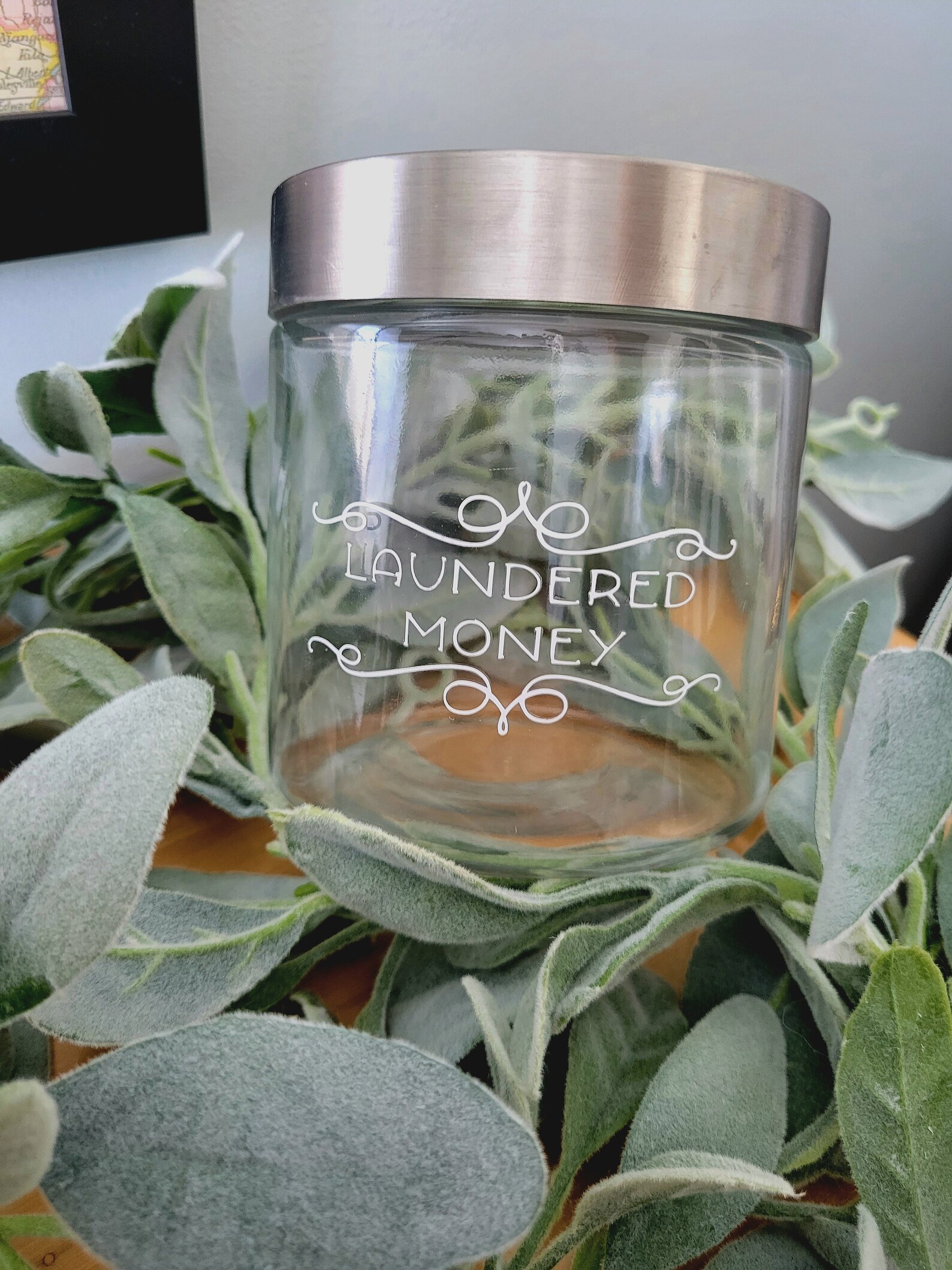 Money Jar Laundered Money Laundry Laundry Fund Laundry Etsy