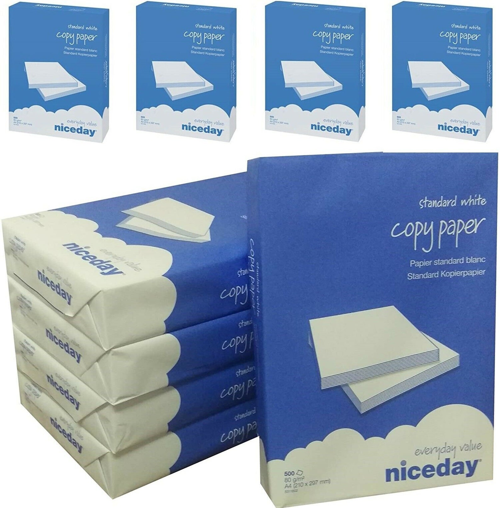 A4 White Plain Paper NiceDay Branded Copy Paper Etsy
