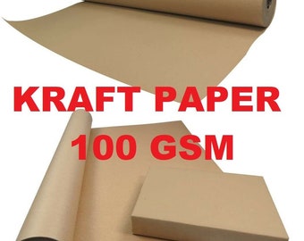 500mm | Brown Kraft Wrapping Paper | Gift Wrapping | Packing Paper | Table Runner Paper | Recycled | Made In UK | 500mm |