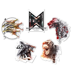 Kong Monsterverse Mini Pack, 5 Vinyl-Aufkleber