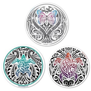 Polynesian Trilogy Vinyl Stickers