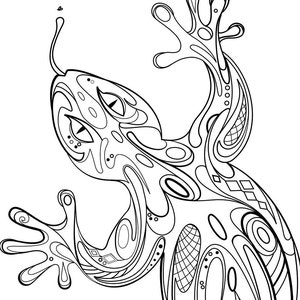 Gecko Colouring sheet DOWNLOAD image 2