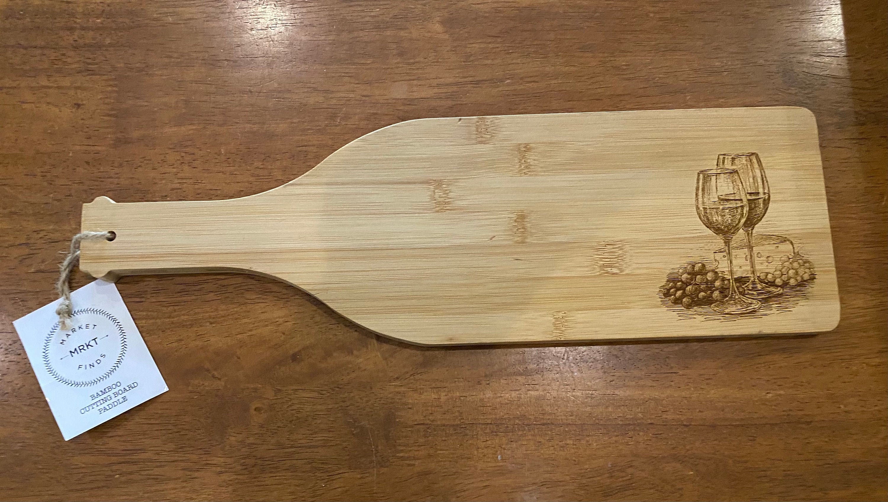 Cutting board with wine etching Etsy