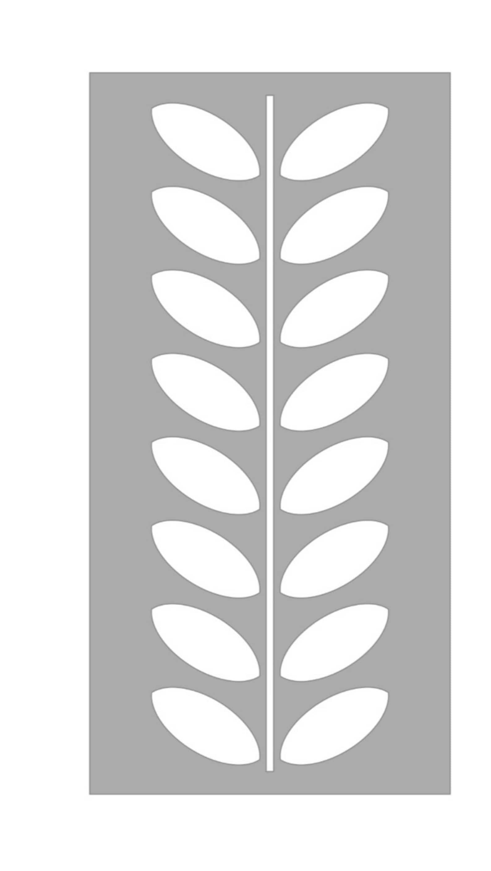 Leaf Vine Large Wall Stencil Etsy