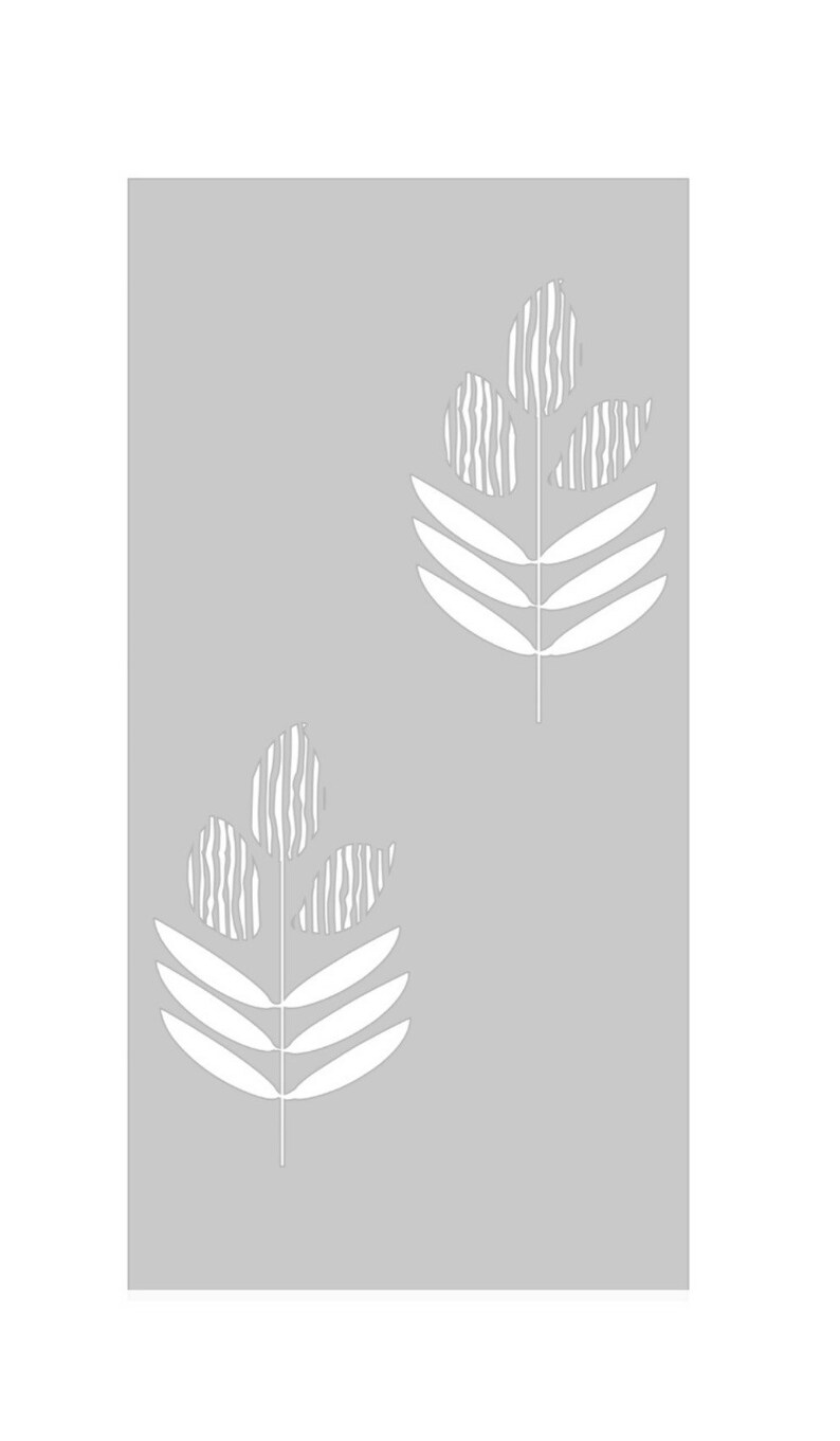 Leaf Large Wall Stencil Etsy