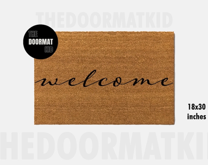 Welcome Door Mat | Custom Doormat | Welcome Doormats | Door Mat | House Gift | Holiday Gifts | Home Decor | Patio & Outdoor Doormat