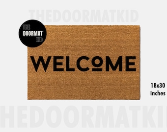Welcome Doormat - Welcome Mat - Porch Decor, Housewarming Gifts, Custom Gifts, Holiday Gifts, Welcome Custom Doormat