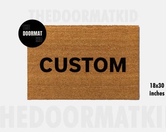 Custom Coir Doormat – Personalized Welcome Mat (18x30 inches)