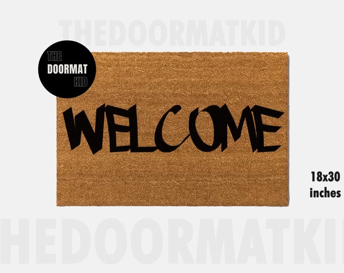Welcome Doormat - Welcome Mat - Porch Decor, Housewarming Gifts, Custom Gifts, Holiday Gifts, Welcome Custom Doormat