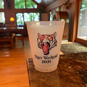 16 oz Personalized Frost Flex cups, Weddings, Party Favors, Stadium, Party, Custom, wedding crest, bachelorette, getaway trip, cocktail