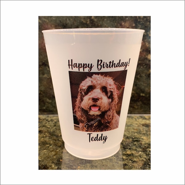 16oz Personalized Frost Flex cups, Party Favors, stadium, Custom, birthday, bachelorette, getaway trip, cocktail, weddings, pet, dogs, cats