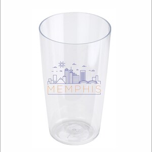 Memphis Map Pint Glass Engraved Beer Glass 16oz Etched Drinking Glasses  Gifts for Him Birthday Gift Map of Memphis 