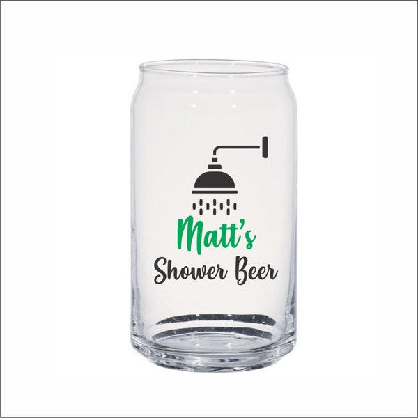 16 oz Personalized plastic beer can glass, custom wedding glasses, Party Favors, mancave, bachelor party, housewarming, shower beer, Tritan