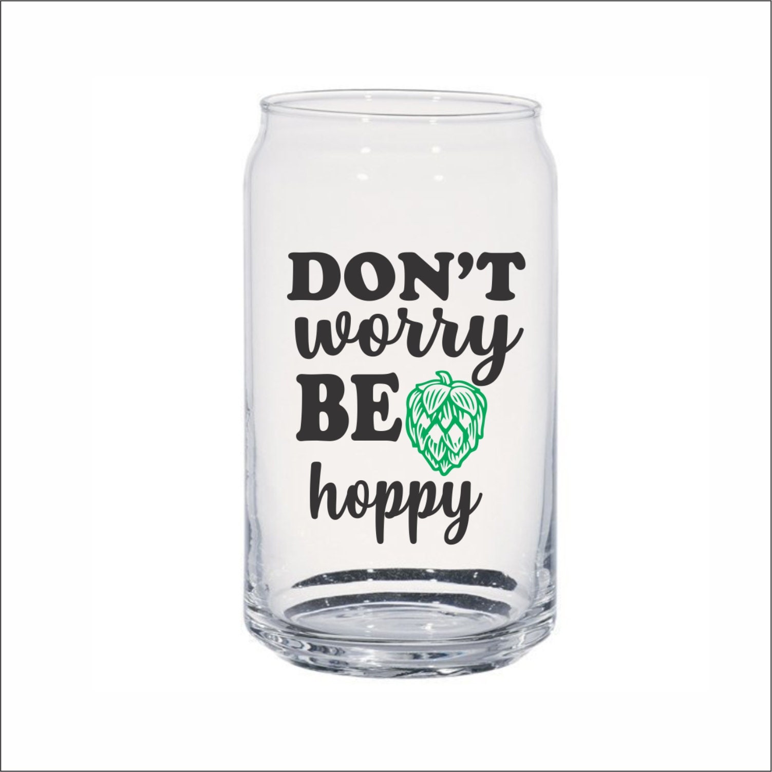 Custom Beer Can Glass – Can Shaped Beer Glass - 16 oz Engraved