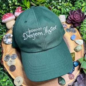 Dungeon Master Dad Hat, Made to Order, DnD hat, D&D hat, Baseball cap, DM Hat, Print on Demand Hat