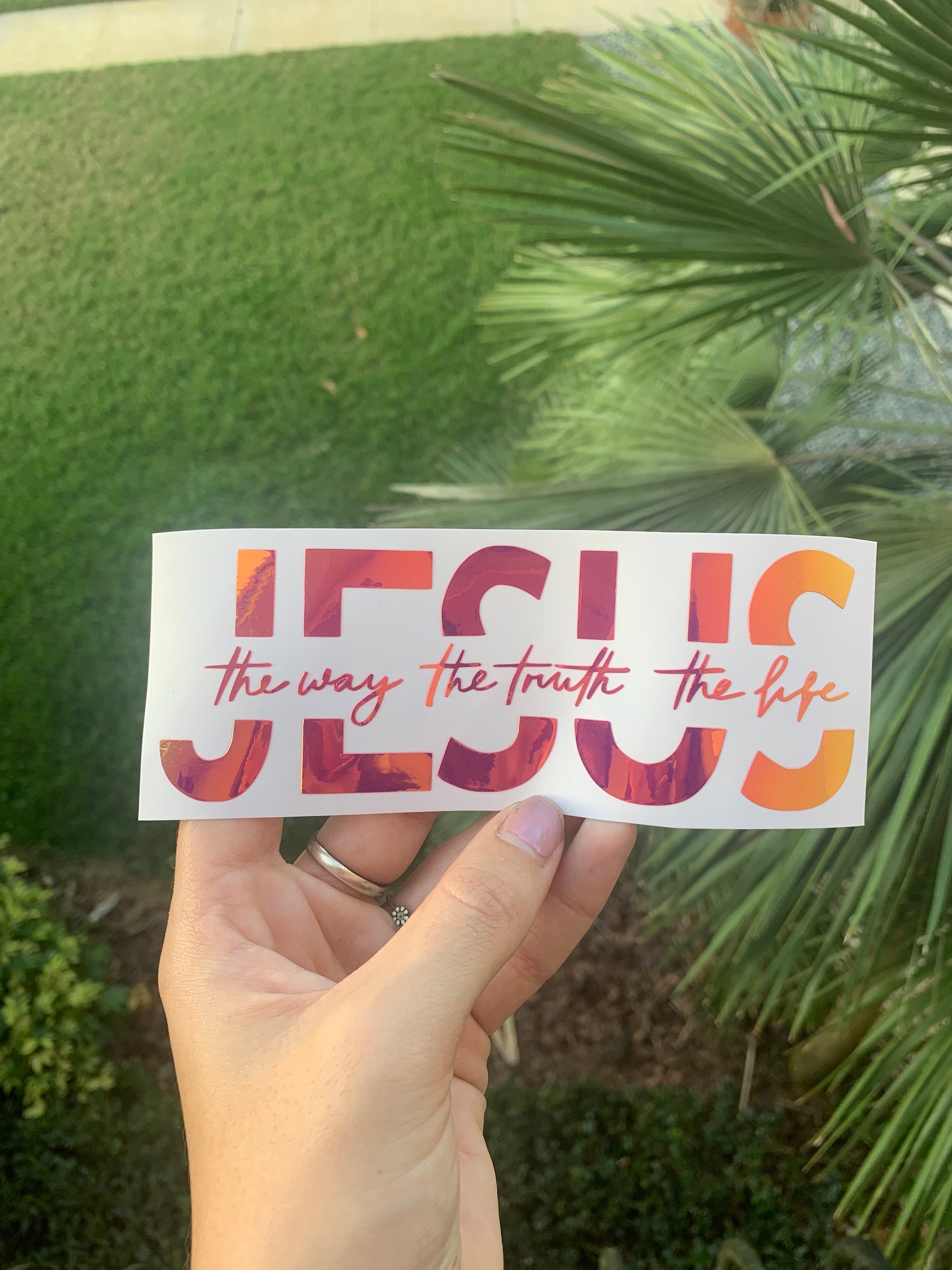 Jesus Car Decal/ Jesus Sticker/ Religious Car Decal/ Christian Etsy