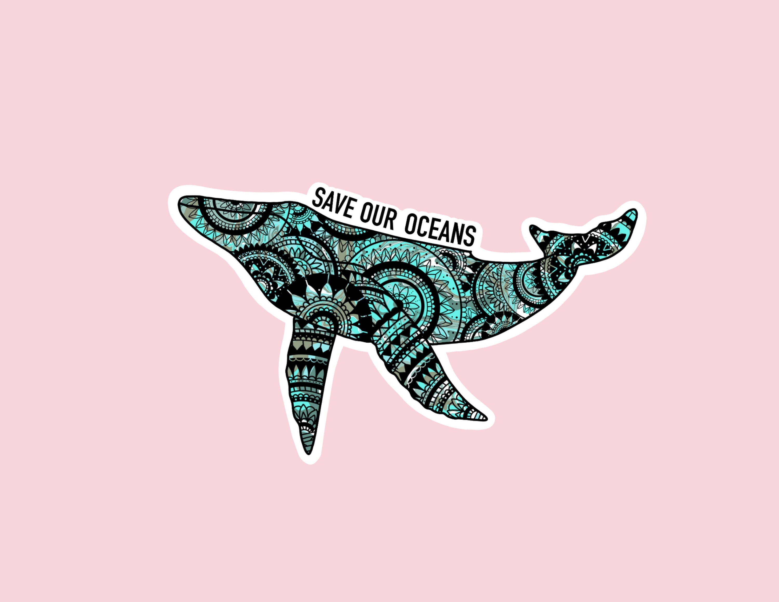 Waterproof stickers/ ocean stickers/ ocean theme stickers/ Etsy