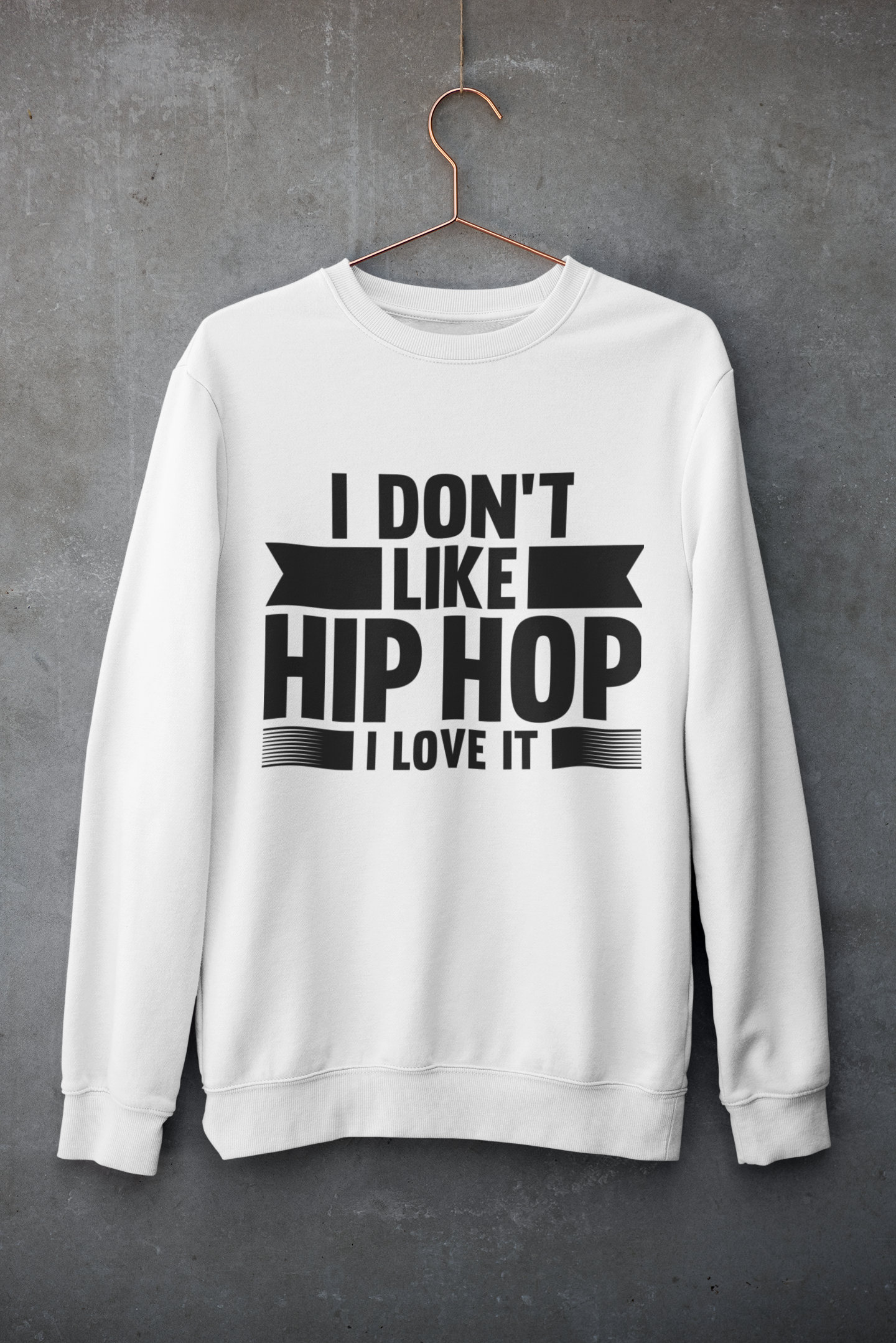 I Love Hip Hop Sweatshirt Urban Clothing FREE SHIPPING Rap | Etsy