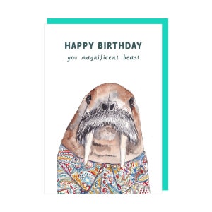 Biglietto d'auguri per la bestia