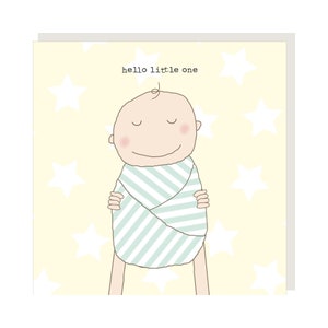 Tarjeta de felicitación Hello New Baby Género neutral