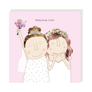 Tarjeta de felicitación de boda fabulosa / Tarjeta de boda LGBTQ