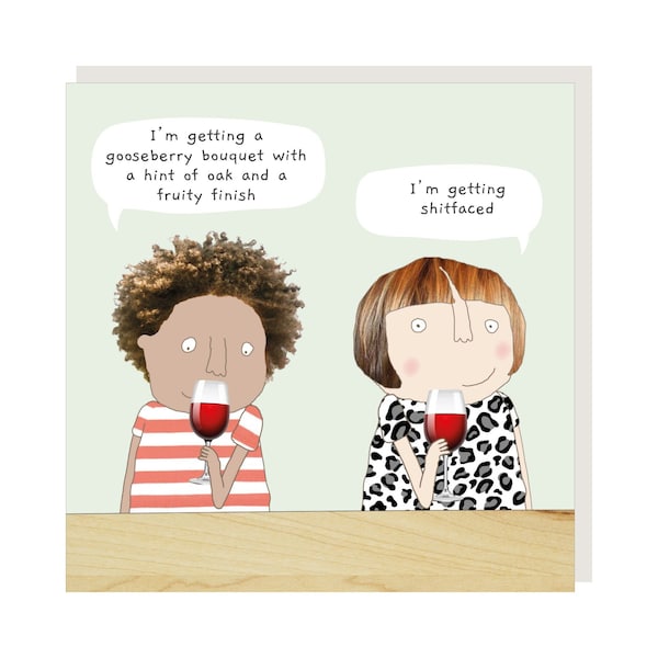 Wine Tasting Greetings Card