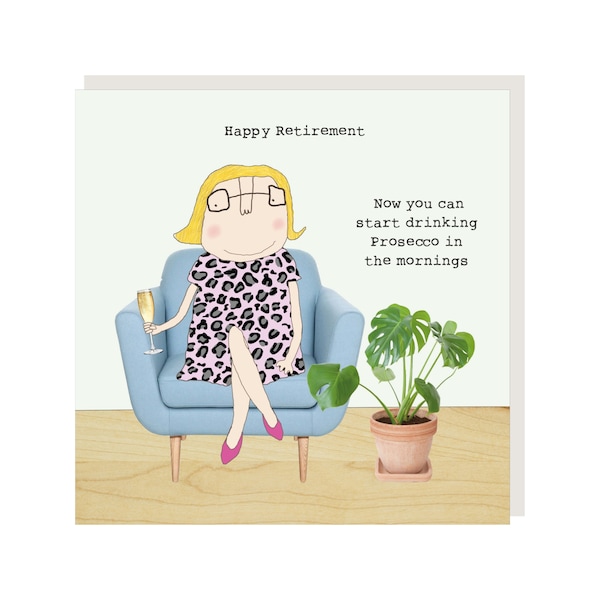 Prosecco Mornings Retirement Card | Funny Retirement Card | Happy Retirement Card