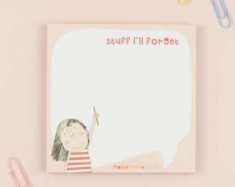 Stuff I'll Forget Mini Jots Memo Block | Notepad | Note Block