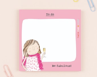 Be Fabulous Sticky Memo Pad | Rosie Made A Thing Jotter