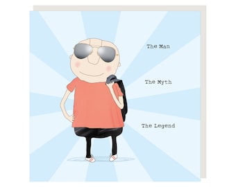 The Man The Myth Birthday | Birthday Card for Him