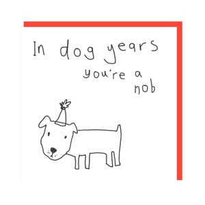 Dog Years Birthday Card | Funny Birthday Card